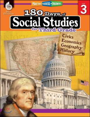 180 Days of Social Studies for Third Grade: Practice, Assess, Diagnose