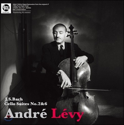 Andre Levy ӵ巹  :  ÿ  3 - 2, 6 (J.S. Bach: Cello Suite Vol.3 - BWV 1008 1012) [LP]