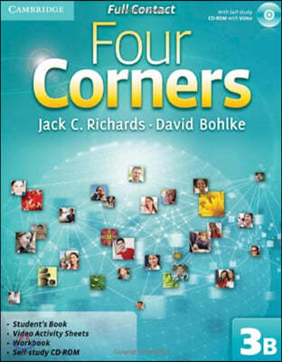 Four Corners Level 3 Full Contact B with Self-study CD-ROM