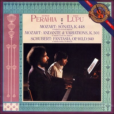 Murray Perahia / Radu Lupu 모차르트: 2대의 피아노를 위한 소나타 K.448 608 510 / 슈베르트 : 4손을 위한 판타지아 D.940 (Mozart / Schubert) 머레이 페라이어, 라두 루푸