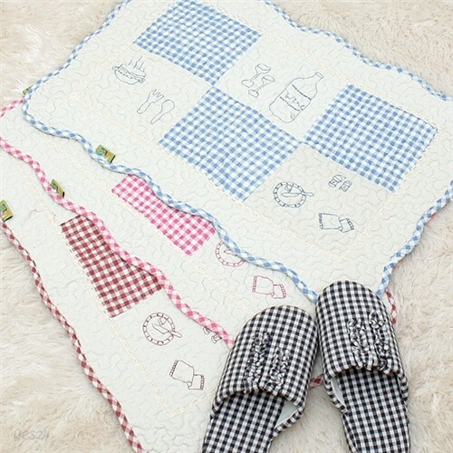 와인 퀼트 발매트 50x70 (1장)