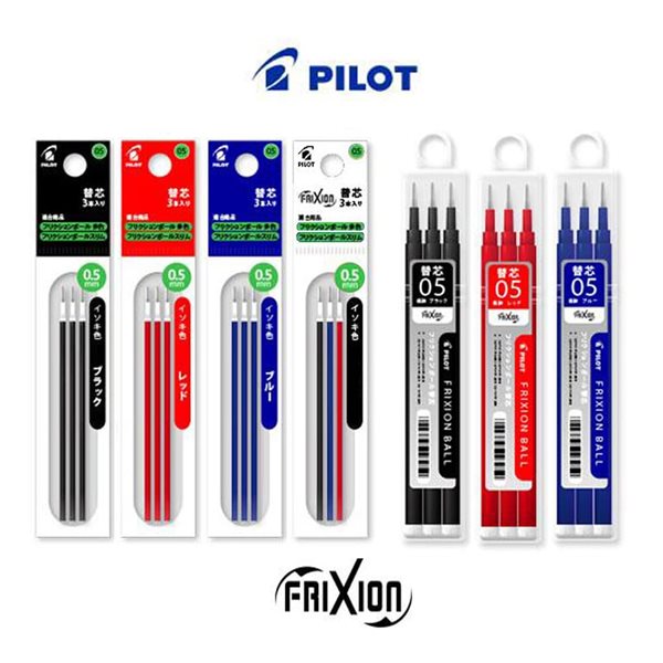 [알앤비]PILOT frixion 지워지는볼펜 리필 0.38/0.4/0.5/0.7mm/프릭션