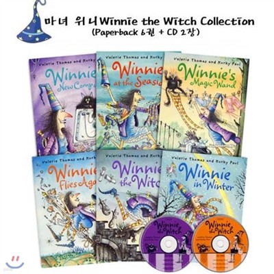   Winnie the Witch Six book Collection Ʈ (Paperback 6+CD 2)