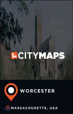 City Maps Worcester Massachusetts, USA