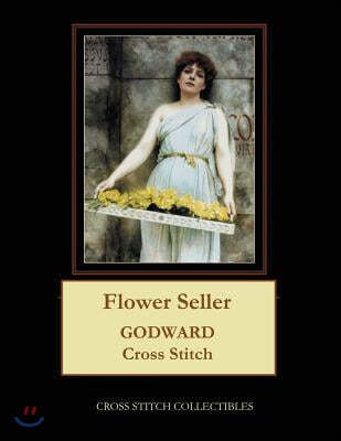 The Flower Seller: J.W. Godward Cross Stitch Pattern