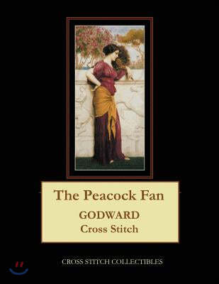 The Peacock Fan: J.W. Godward Cross Stitch Pattern