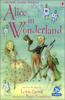 Usborne Young Reading Audio Set Level 2-26 : Alice in Wonderland (Book + CD)