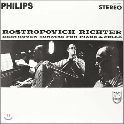 Sviatoslav Richter — Mstislav Rostropovich / Sviatoslav Richter 베토벤: 첼로 소나타 (Beethoven Sonatas For Piano & Cello) 앨범 커버