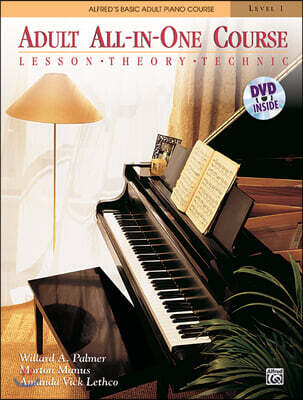 Alfred's Basic Adult All-In-One Course, Level 1 : Lesson, Theory, Technic with DVD