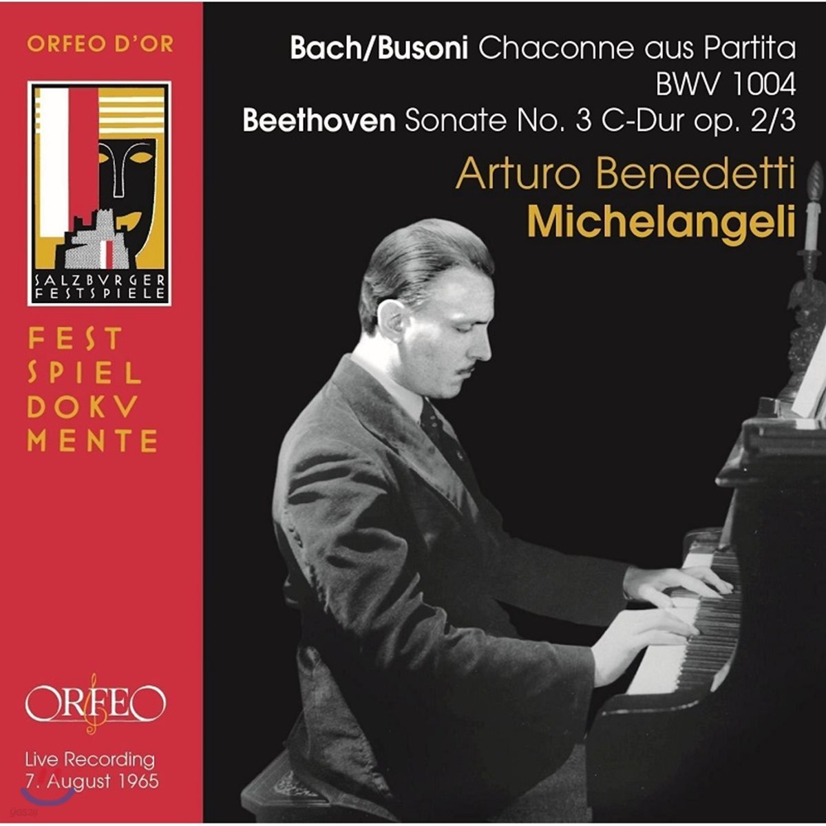 Arturo Benedetti Michelangeli 바흐-부조니: 샤콘느 / 베토벤: 피아노 소나타 3번 (Bach-Busoni: Chaconne BWV1004 / Beethoven: Piano Sonata Op.2-3)
