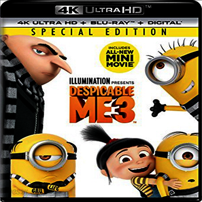 Despicable Me 3 (슈퍼배드 3) (2017) (한글무자막)(4K Ultra HD + Blu-ray + Digital)