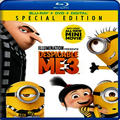 Despicable Me 3 (슈퍼배드 3) (2017) (한글무자막)(Blu-ray + DVD + Digital)