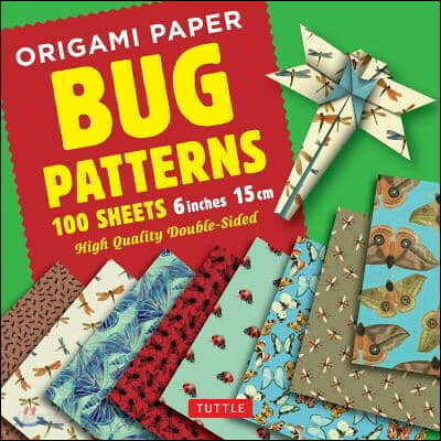 Origami Paper Bug Patterns - 6 inch (15 cm) - 100 Sheets