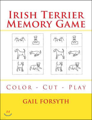 Irish Terrier Memory Game: Color - Cut - Play