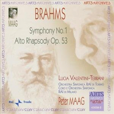  :  1,  ҵ (Brahms : Symphony No.1 Op.68, Alto Rhapsody Op.53)(CD) - Peter Maag