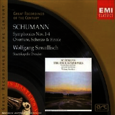 슈만: 교향곡 1-4번, 서곡, 스케르쪼와 피날레 (Schumann: Symphonies Nos.1-4, Overture, Scherzo & Finale) (2CD) - Wolfgang Sawallisch