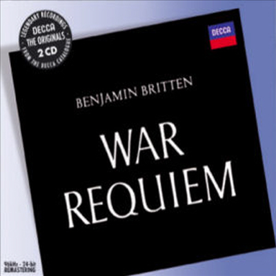 브리튼 : 전쟁 레퀴엠 (Britten : War Requiem) (2CD) - Benjamin Britten
