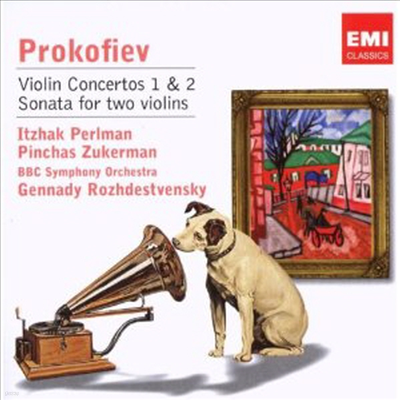ǿ: ̿ø ְ 1, 2,   ̿ø ҳŸ (Prokofiev: Violinkonzerte Nr.1 & 2, Sonate Fur 2 Violinen Op.56) - Itzhak Perlman
