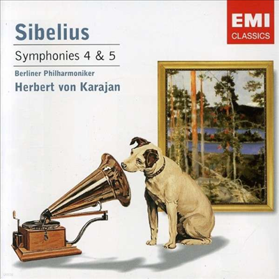 ú콺:  4, 5 (Sibelius: Sinfonien Nr.4 & 5) - Herbert Von Karajan