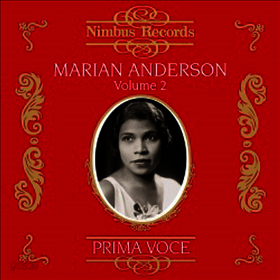 마리안 앤더슨 - 오페라 아리아와 가곡 (Marian Anderson, Vol.2)(CD) - Marian Anderson