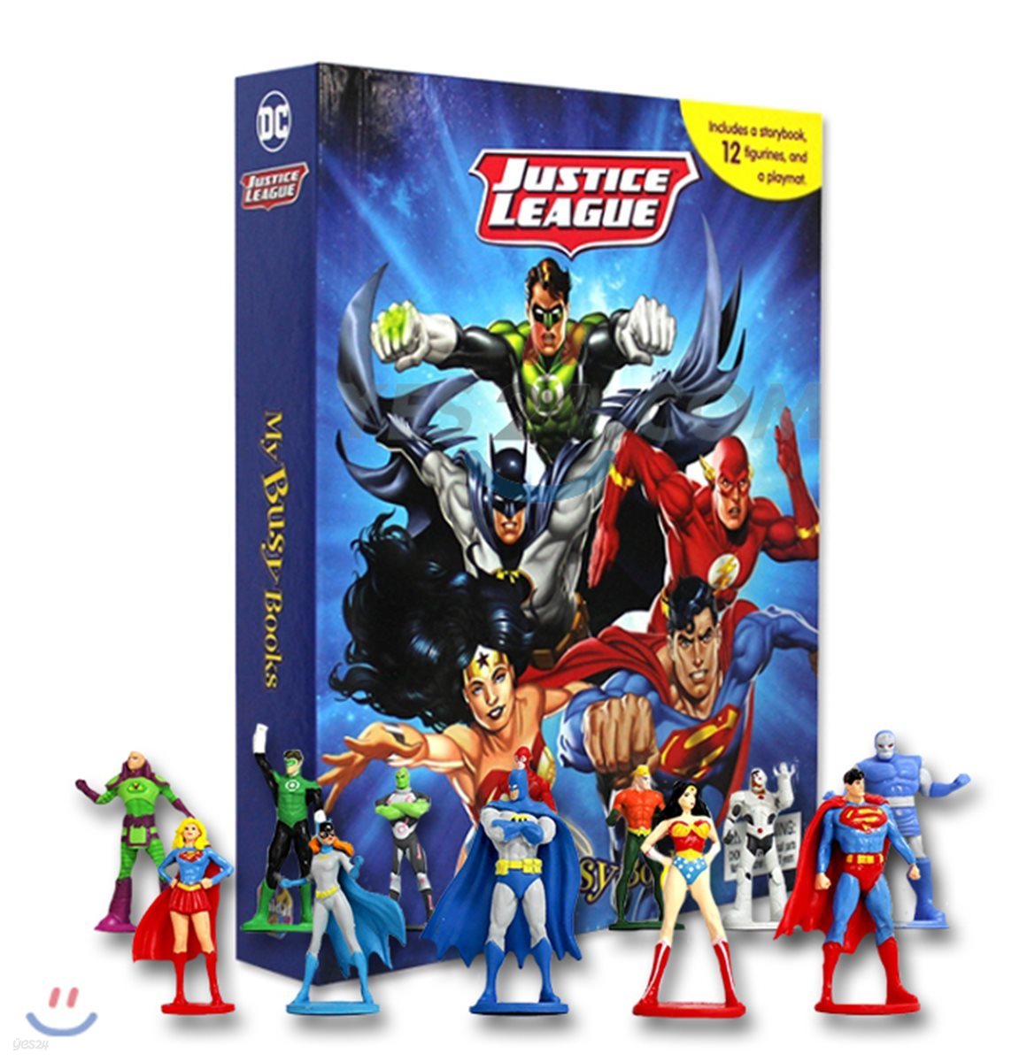 DC Comics Justice League My Busy Book DC 코믹스 저스티스 리그 마이 비지북 (피규어 10개)