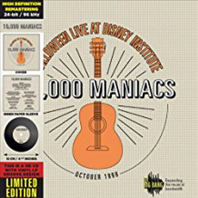 10,000 Maniacs - Halloween Live At Disney Institute - Paper Sleeve CD Vinyl Replica (Collector's Edition)(Limited Edition)(Remastered)(CD)