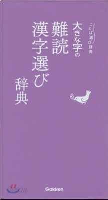 大きな字の難讀漢字選び辭典