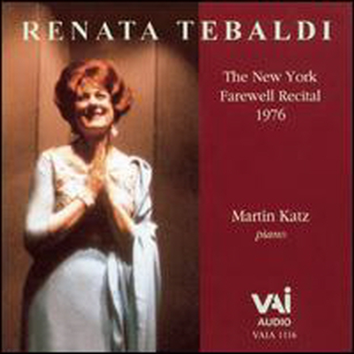 Ÿ ׹ߵ -   , 1976 (Renata Tebaldi - New York Farewell Recital, 1976)(CD) - Renata Tebaldi