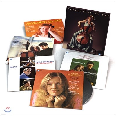 Jacqueline du Pre,English Chamber Orchestra,Daniel Barenboim,London Symphony Orchestra,John Barbirolli,New Ph — Jacqueline Du Pre 재클린 뒤 프레 5개의 협주곡 명반 앨범 커버