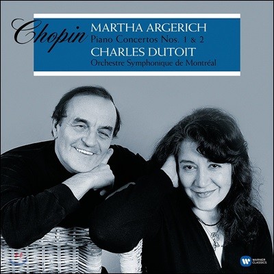 Charles Dutoit,Martha Argerich,Montreal Symphony Orchestra,Frederic Chopin — Martha Argerich / Charles Dutoit 쇼팽: 피아노 협주곡 1, 2번 (Chopin: Piano Concertos Op.11, Op.21) 앨범 커버