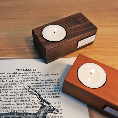 Wood Tealight Candle Holder_ ƼƮ ĵ Ȧ set