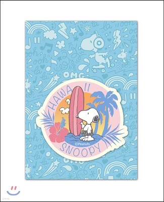 스누피 트래블 데코스티커 20 - 하와이 2