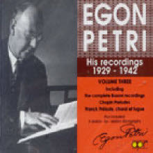 Egon Petri - His Recordings 1929 - 1942 Vol.3 (/2CD/cdapr7027)