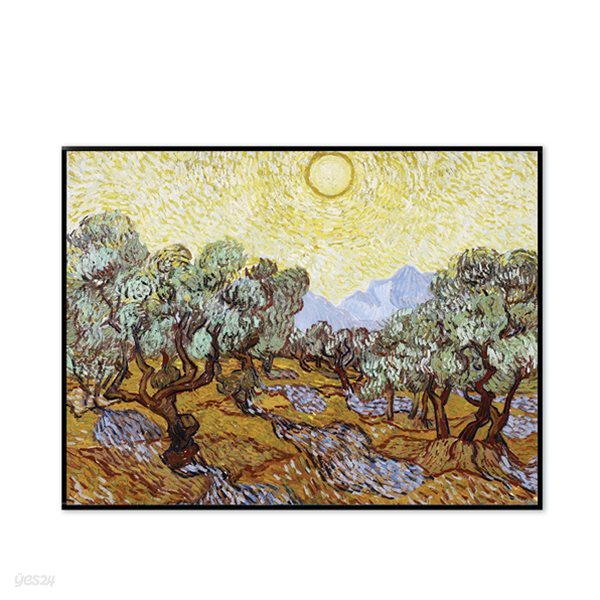 [The Bella] 고흐 - 노란 하늘과 태양 아래의 올리브 나무들 Olive Trees with Yellow Sky and Sun