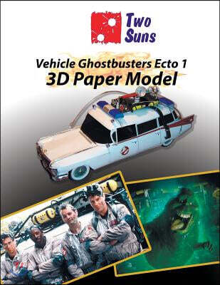 Vehicle Ghostbusters Ecto1 3D Paper Model: How to collect your car from the movie Ghostbusters with Worksheets