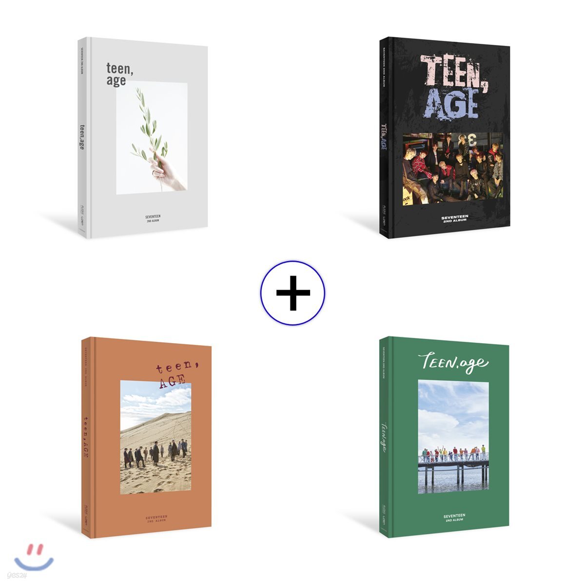 세븐틴 (Seventeen) 2집 - Teen, Age [WHITE+ GREEN+ ORANGE+RS / SET]