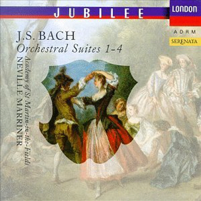 바흐 : 관현악 모음곡 전곡집 (Bach : Orchestral Suites Nos.1-4)(CD) - Neville Marriner
