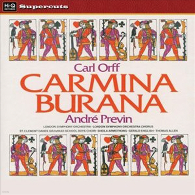 Andre Previn — 오르프: 카르미나 브라나 (Orff: Carmina Burana) - Andre Previn 앨범 커버