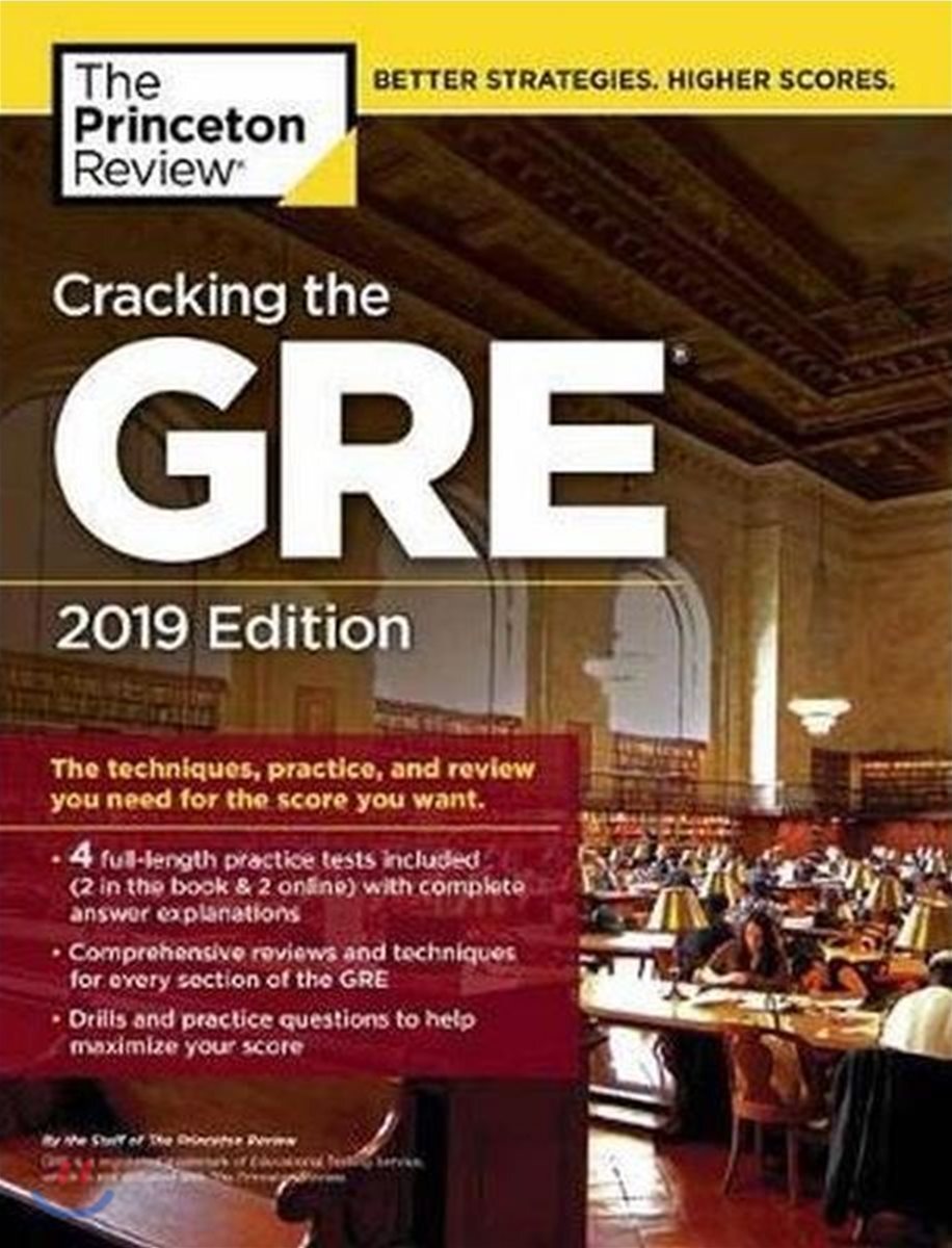 Cracking the GRE With 4 Practice Tests 2019