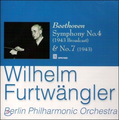 Wilhelm Furtwangler 亥:  4 & 7 (Beethoven: Symphonies Op.60, Op.92)