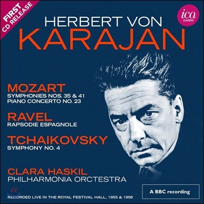 Herbert von Karajan / Clara Haskil Ű:  4 / Ʈ:  35, 41 & ǾƳ ְ 23 (Mozart: Symphonies & Piano Concerto / Tchaikovsky: Symphony)