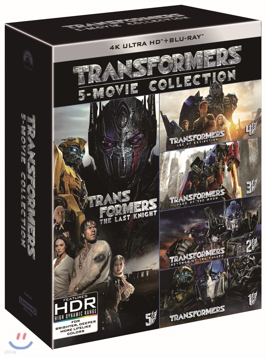 트랜스포머 5-Movie (10Disc 4K UHD 콜렉션 한정수량) : 블루레이