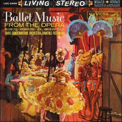Paris Conservatoire Orchestra — Anatole Fistoulari 오페라 발레 음악 (Ballet Music From the Opera) 앨범 커버