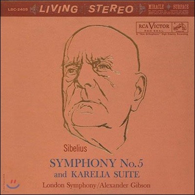 Alexander Gibson ú콺:  5, ī  (Sibelius: Symphony No.5, Karelia Suite) [LP]