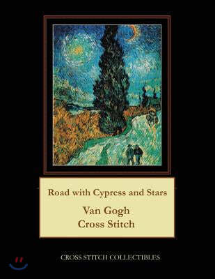 Road with Cypress and Stars: Van Gogh Cross Stitch Pattern