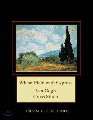 Wheat Field with Cypress: Van Gogh Cross Stitch Pattern