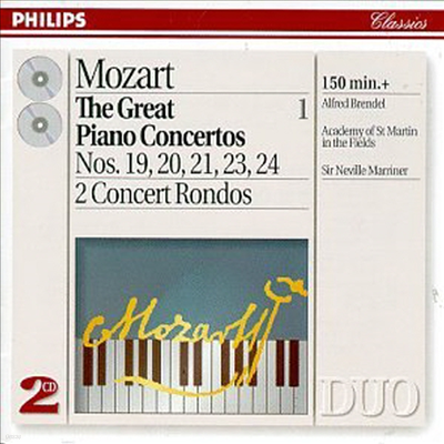 Ʈ :  ǾƳ ְ 1 (Mozart : The Great Piano Concertos Vol. 1) (2CD) - Alfred Brendel