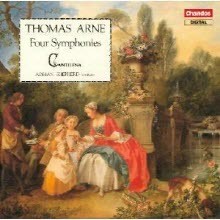 Adrian Shepherd - Thomas Augustine Arne  : Four Symphonies (/̰/chan8403)
