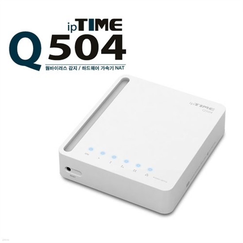 ipTIME 4LAN Ʈ  Q504 (100 Mbps / ϵ ӱ  / LED / ÷ / ̷ &)