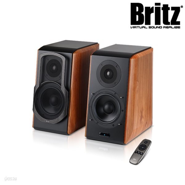 브리츠 2채널 Hi-Fi 블루투스 북쉘프 스피커 BR-2000BT Semi (컨트롤패널 / 120W출력 / 티타늄 트위터)